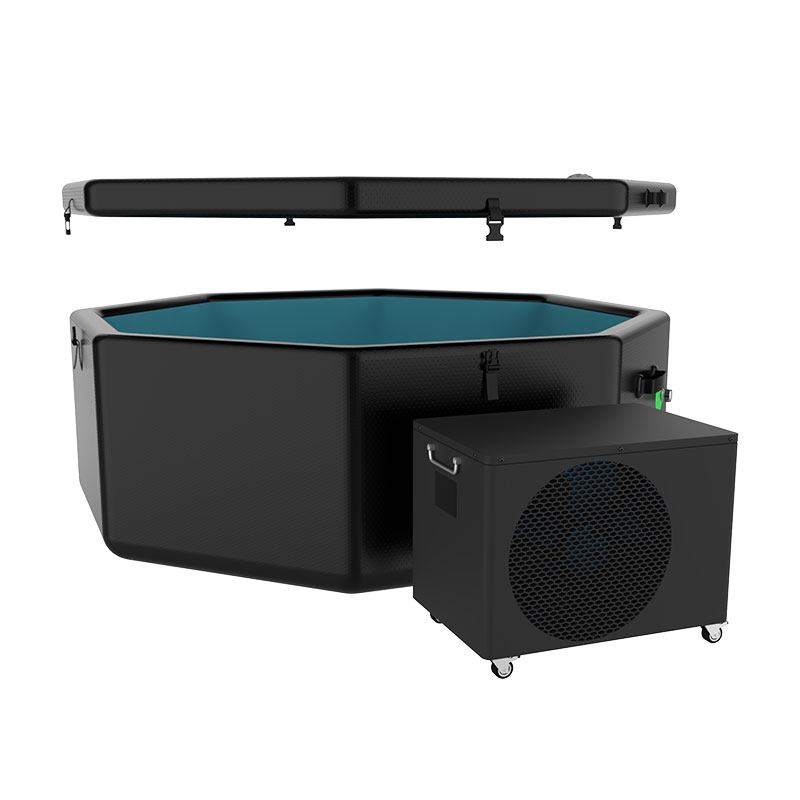 Octagon Ice Pod PVC inflado portátil para ao ar livre