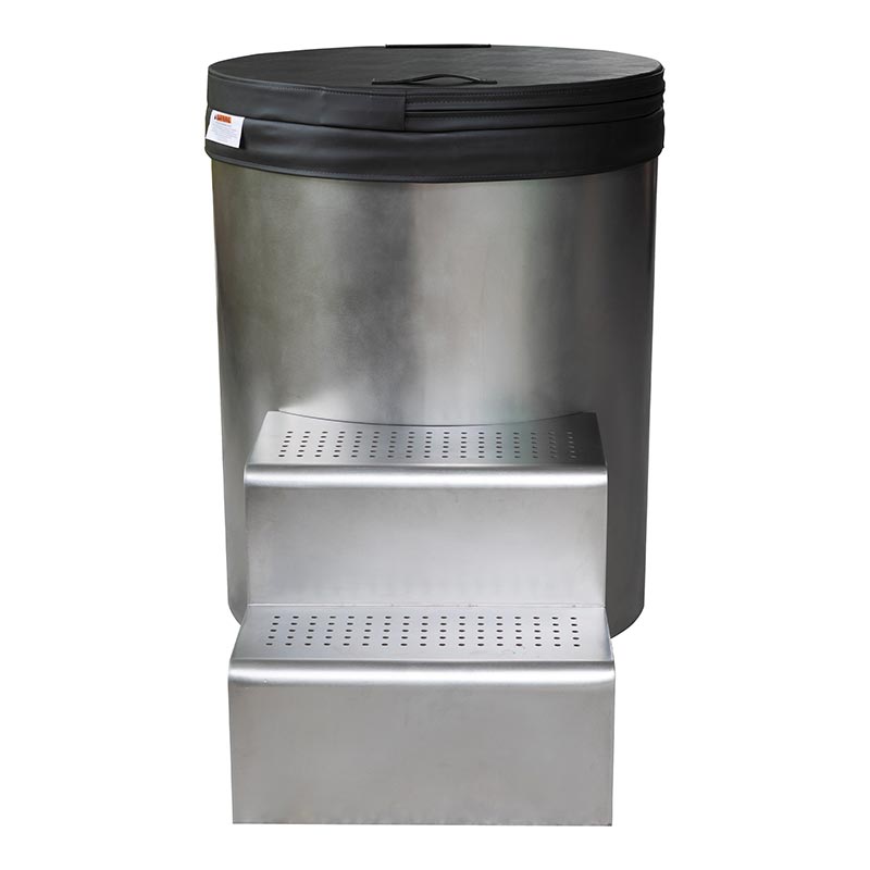 Banheira de imersão fria redonda de aço inoxidável 304 completa