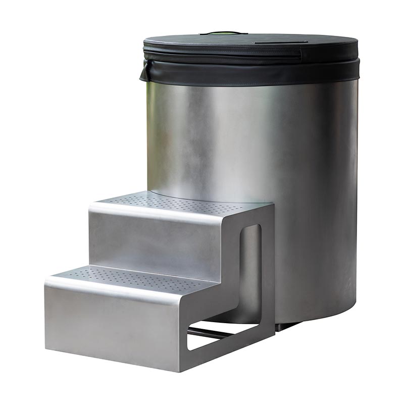 Banheira de imersão fria redonda de aço inoxidável 304 completa